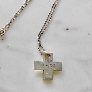 COPY - TIFFANY & CO. DOUBLE CROSS NECKLACE